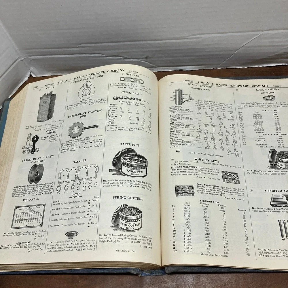 A. J. Harwi Hardware Co Wholesale Catalog Atchison Wichita Kansas Vintage Book